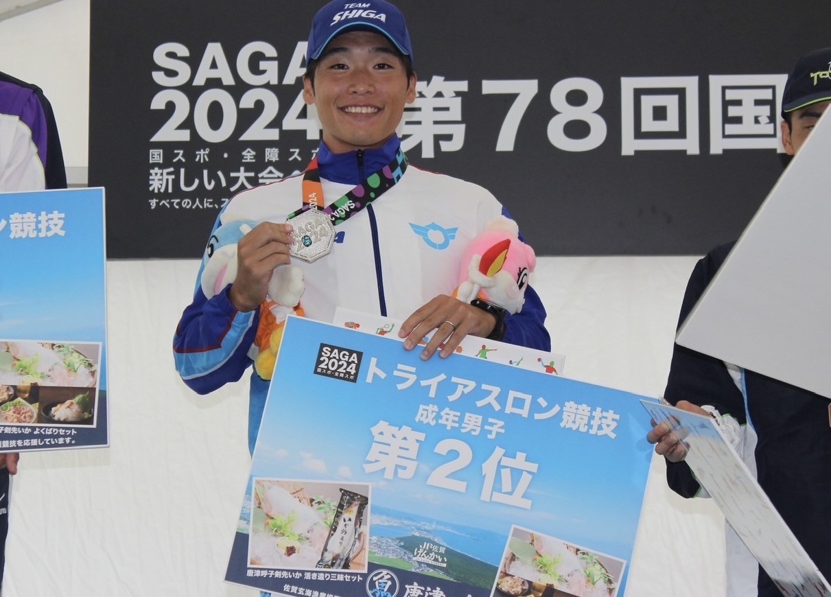 内田弦大選手  第78国民スポーツ大会トライアスロン競技　2位！！！