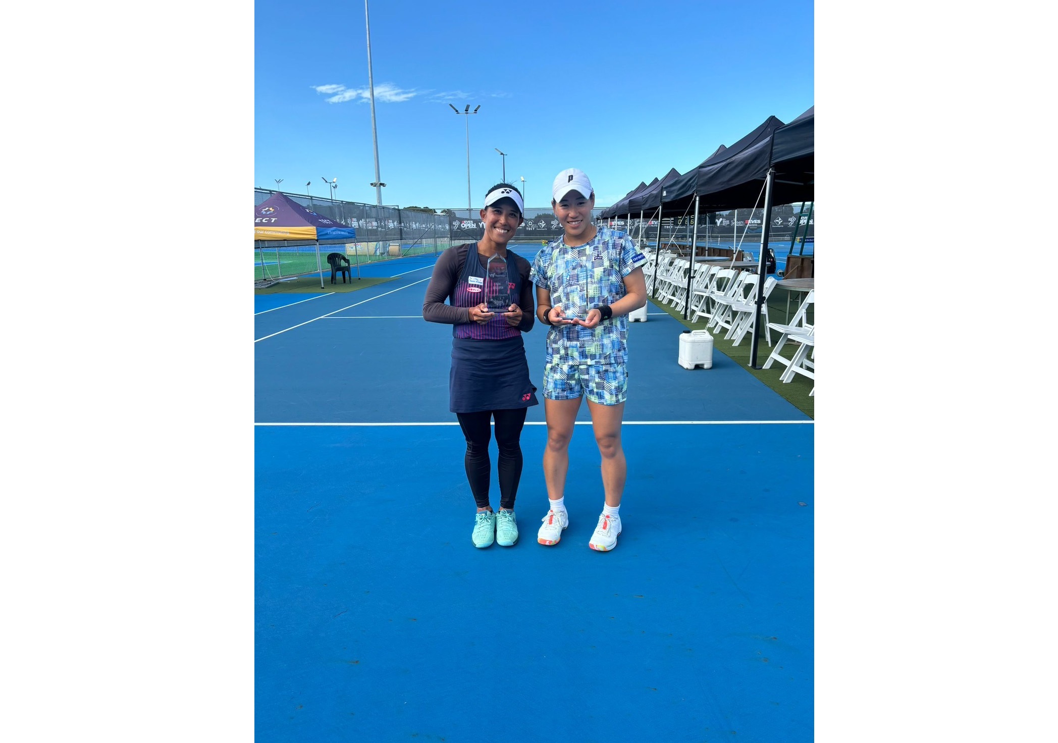 阿部 宏美選手W35Tauranga 2024 Eves Openでシングルス準優勝、ダブルス優勝!!